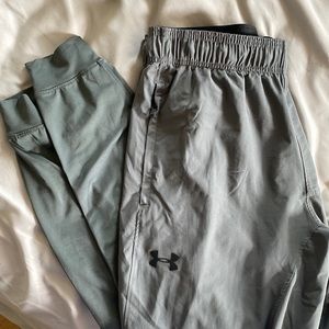 Grey under armor sweatpants